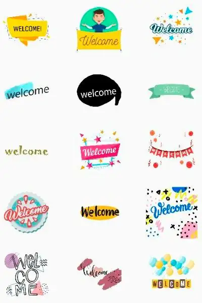 Welcome pack стикеры ватсап